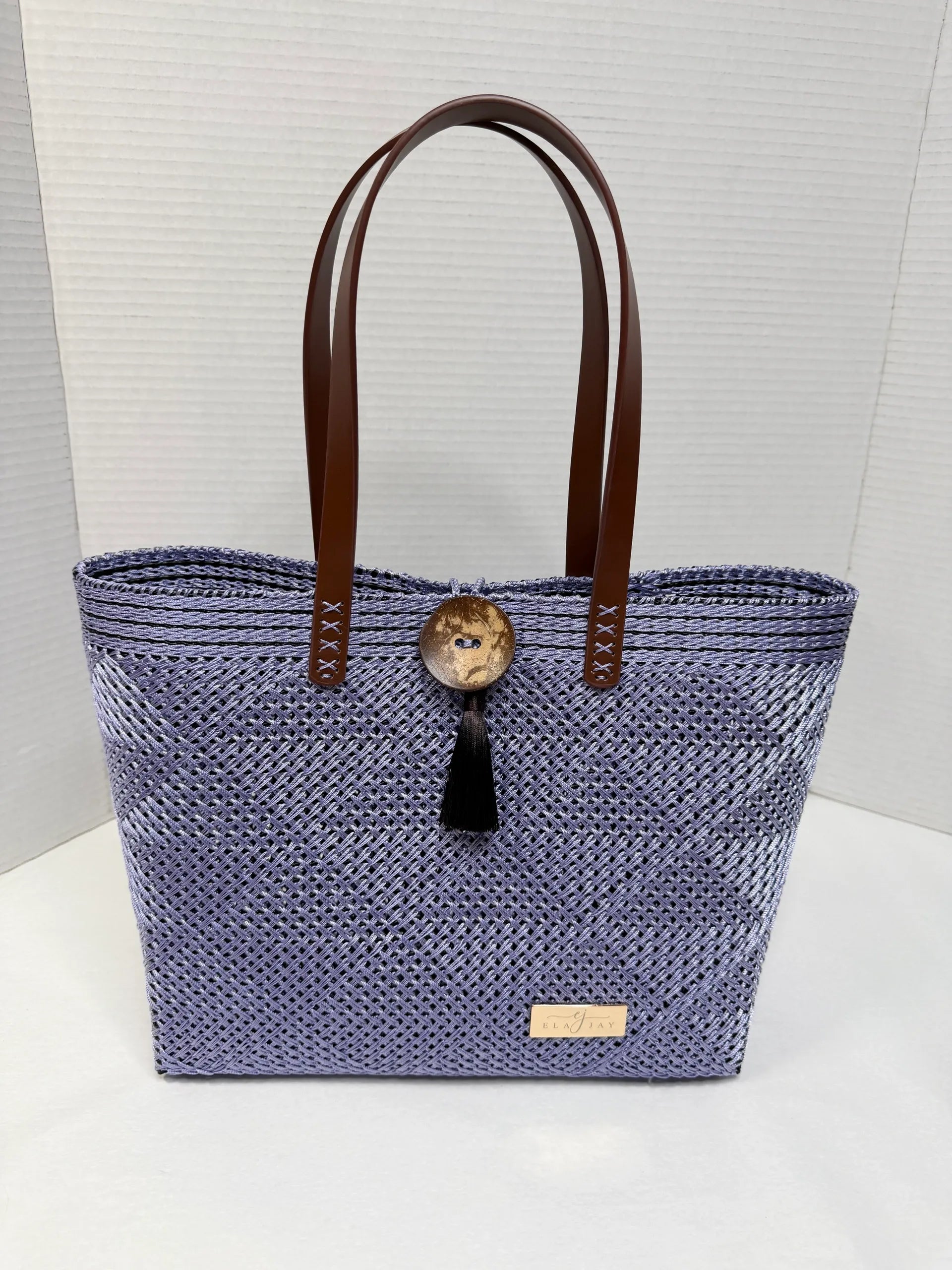 Jayne Signature Button Tote Bag