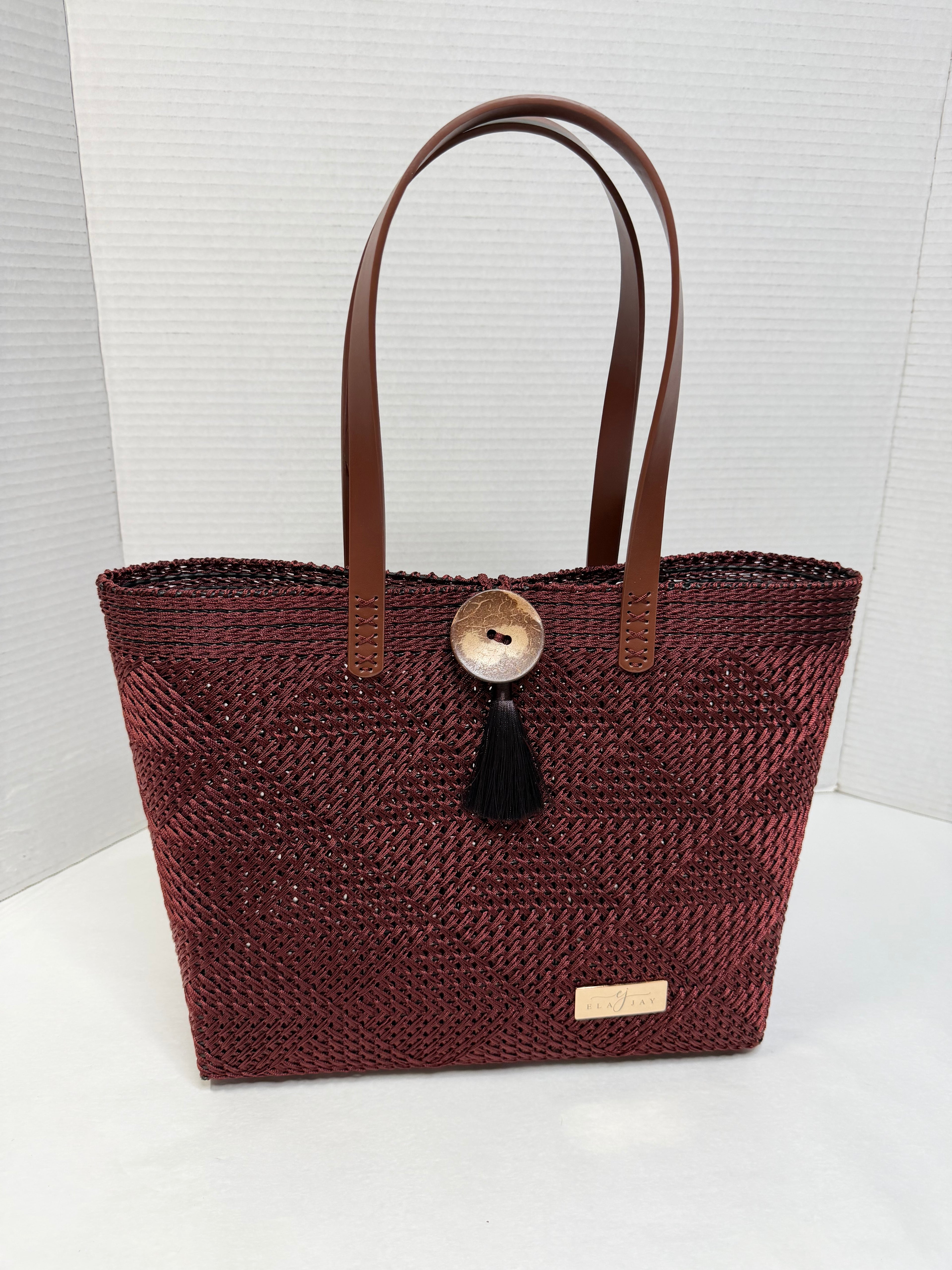 Jayne Signature Button Tote Bag
