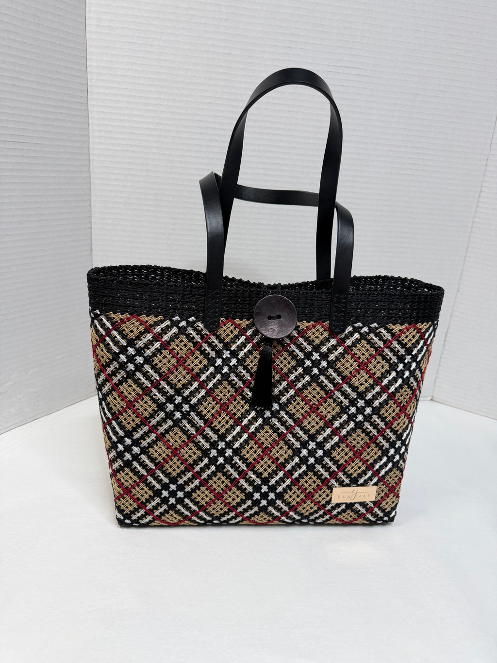 Jayne Signature Button Tote Bag