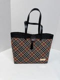 Jayne Signature Button Tote Bag