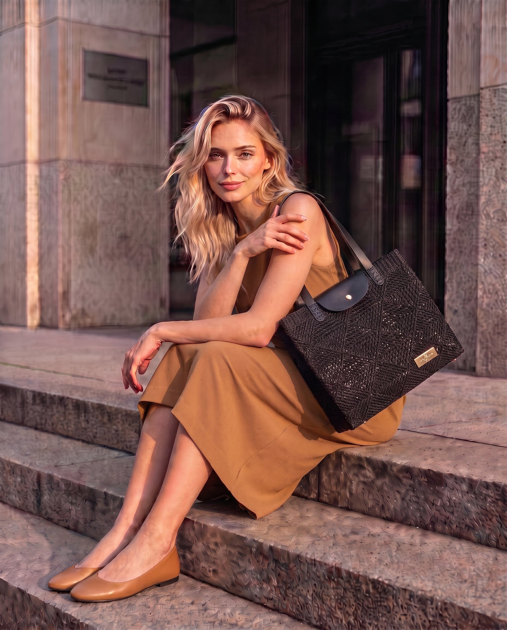 Amber Snap Tote Bag