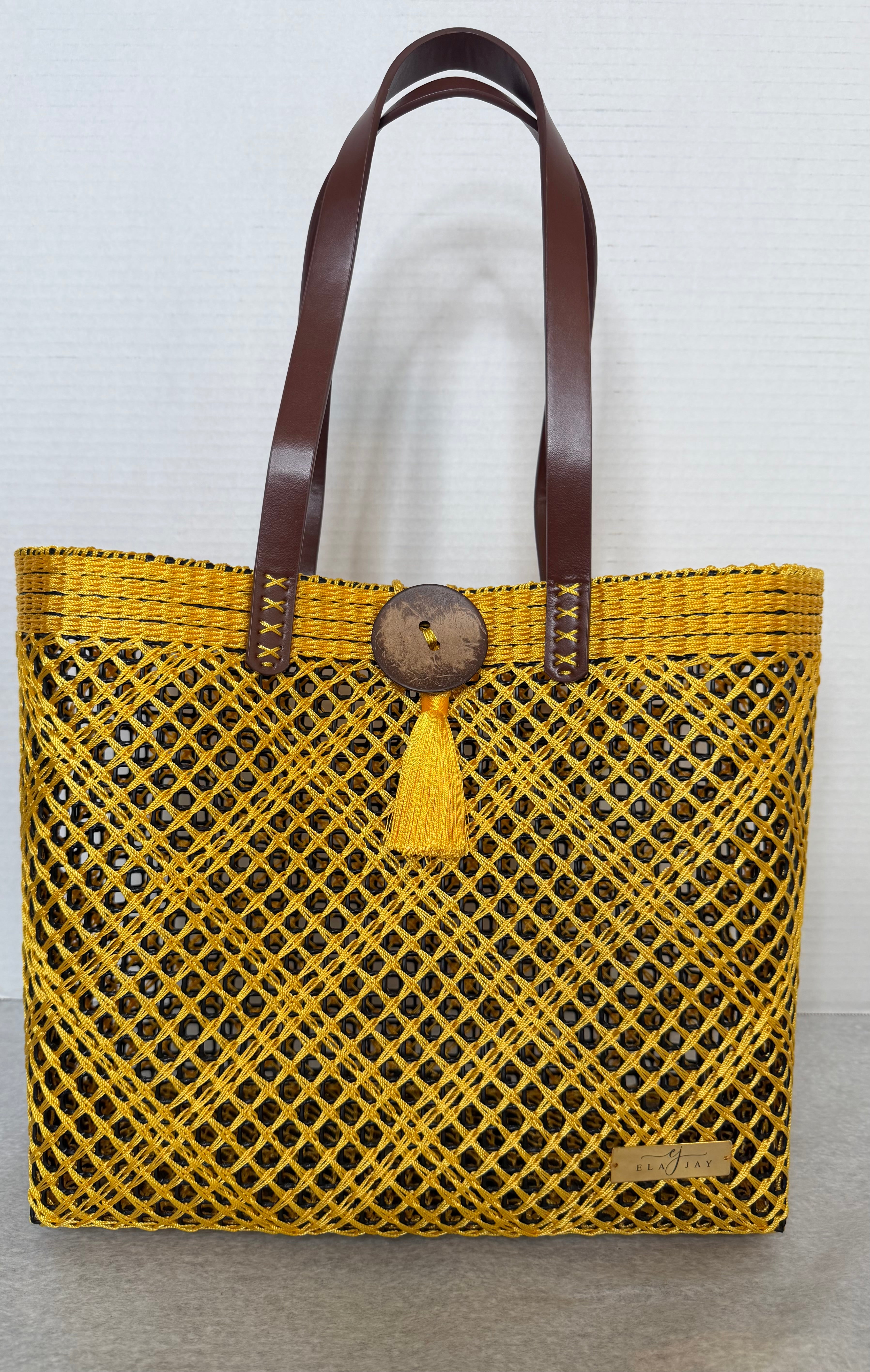 Pamela Signature Button Tote Bag