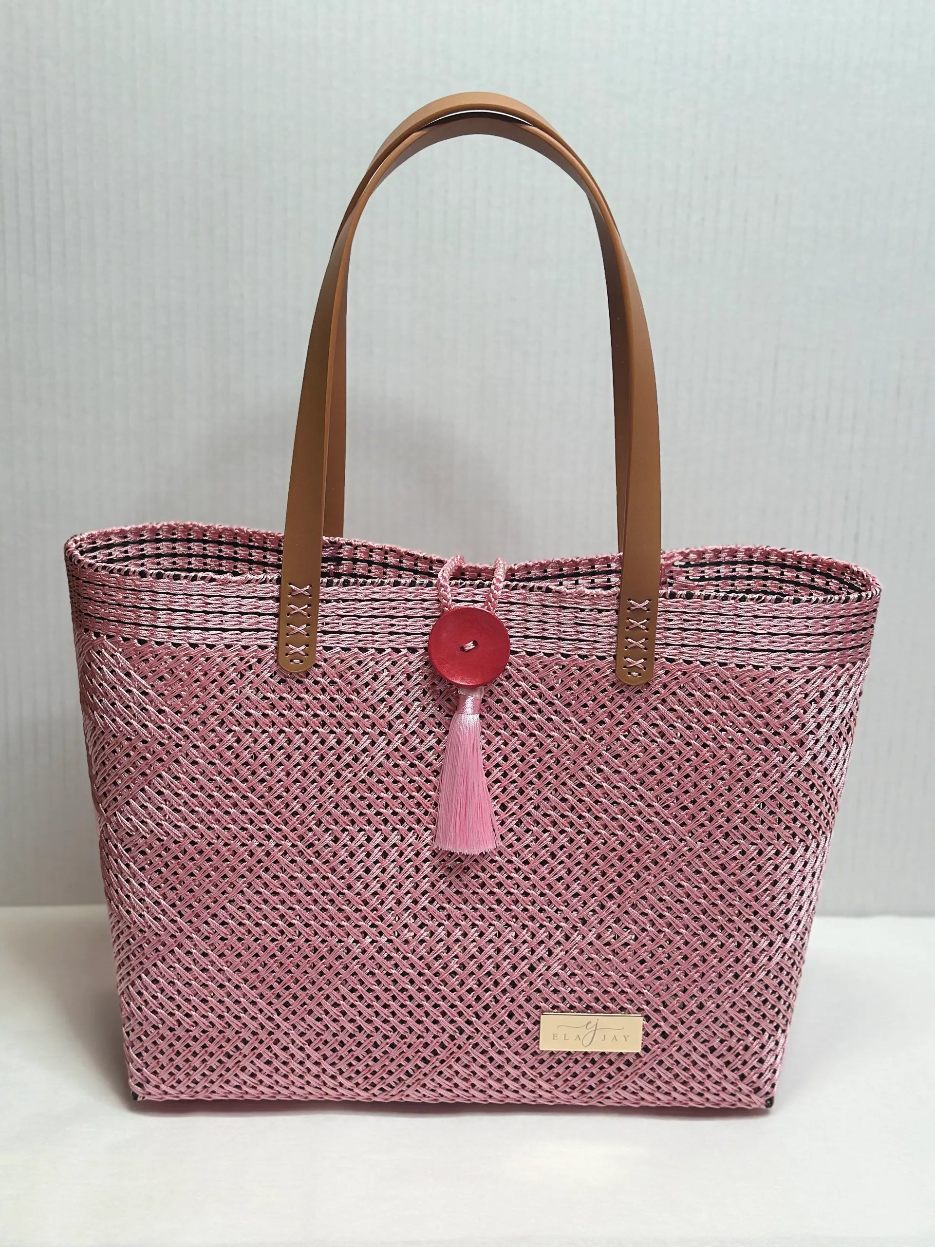 Jayne Signature Button Tote Bag