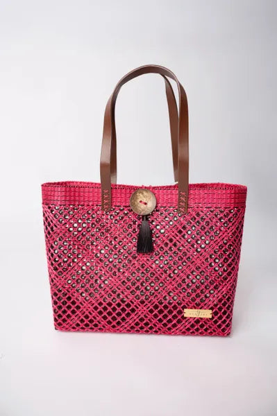 Pamela Signature Button Tote Bag